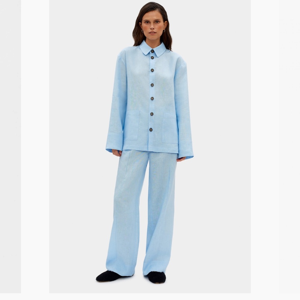 Sleeper linen two piece pajama loungewear set